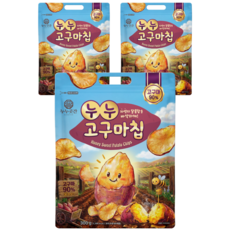 누누곳간 꿀 고구마칩, 3개, 300g
