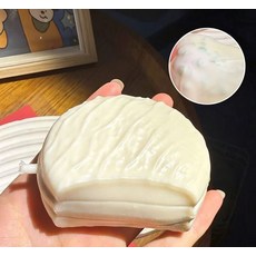 仿真食玩多色好麗友派積木填充慢回彈可塑性解壓捏捏樂, 1個, 白色:如图