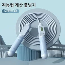 스마트 전자 계산 밧줄 점프 스포츠 조정 가능한 가중 무선 실내 야외 성인, 와이어 로프 빅 볼 듀얼 용도 마카 블루