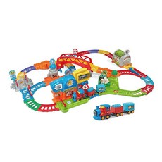 寶寶互動式火車軌道玩具套裝，色彩繽紛，激發感官發展，安全無毒, 多色彩, 1個