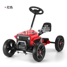 卡丁車親子過山車坐版-TB，安全材質，舒適坐版，親子互動，室內遊樂, 1個, 顔色:頂配版-紅色卡丁車