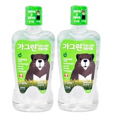 가그린 어린이용 구강세정제 사과향 380ml X 2개