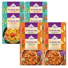 티아시아 2종 세트 마크니커리170gX4 + 게살 푸팟퐁커리X4, 1세트, 170g