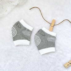 兒童防滑護膝 學步防摔 嬰幼兒護具 嬰兒護膝, 3.灰色 (13*9cm), 1個