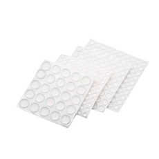 矽膠自粘防撞粒 防滑 防撞墊 防噪音 門窗 防震, 1個, 15×3mm半球款 (36入)