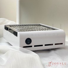 Joyslu 大功率美甲集塵器, 粉塵機_白_不鏽鋼面板