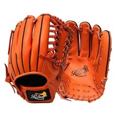 프로슬러거 소가죽 야구글러브 - 우투, 오렌지, 1개