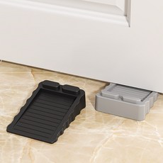 門擋 角落保護器 加厚TPR耐磨不傷地板 雙向移動阻門器, 灰色, 1個
