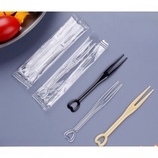 카페 일회용 포크 과일 포크 2000개 투명 모양 포장 미니 경량 상업용 플라스틱 스낵, Q.OK포크 7.8cm 혼합 5000개, 1개, 5000개