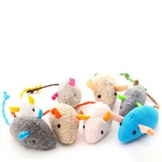 貓薄荷絨毛小老鼠 (寵物玩具), 1個, 多款顏色