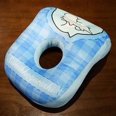 귀멸의칼날 캐릭터 쿠션 책상 베개 탄지로 네츠코 사무실 교실용, 1단, 진파랑