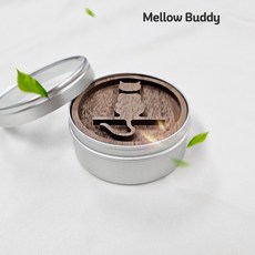 멜로우버디 우드 디퓨저 방향제 천연 케이스 아로마 오일 고양이 클로버, 10ml, 고양이_원형케이스, 3개