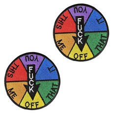 럭키 휠 패치 자수 후크 및 루프 2개 재미있는 ME 밈 전술 엠블럼 패스너 뒷면 성인용 아플리케 의류 액세서리 재킷 모자 조끼 배낭 청바지 의류용, Lucky Wheel1 US