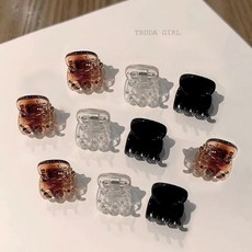 《杜達女孩》玳瑁果凍茶色編髮小抓夾