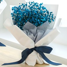 COCODOR 珂珂朵爾 不凋謝鮮花 永生滿天星中型花束, 藍色