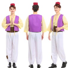 WULA烏拉 阿拉丁王子服裝 神燈精靈角色扮演服 一千零一夜主題派對服裝