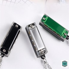 하모니카목걸이 어린이하모니카, 실버