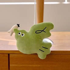 미뇽맨션 위시 버드 사쉐 (오리스 앤 진저) 인형 귀여운 방향제 복 건강 금전 행운 이사 집들이 개업 자취, 1개, 그린, 20cm