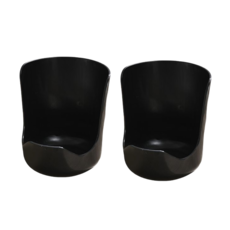 주방 냄비뚜껑 거치대 스탠드형 후라이팬뚜껑꽂이 뚜껑거치대, 검은색, 2개