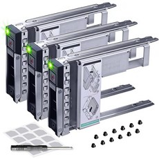 드라이브캐디 3팩 - 3.5 하드 드라이브 캐디2.53.5 HDD 어댑터 포함 Dell PowerEdge 서버에 호환 T360 R360 T560 R660 R660xs R665
