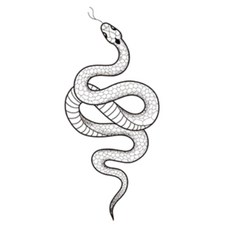 고퀄 대형 뱀 타투 스티커 (8종), AM-034, 1개