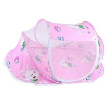 침대 모기장 접이식 네트 매트리스 베개 세트 요람 메쉬 텐트 침구, 931 Three-piece pink