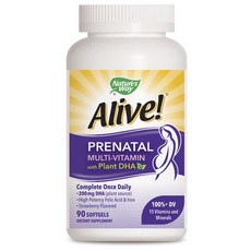自然之道 生機盎然!產前多種維生素軟膠囊, 90入, 1個