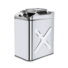 휴대용 기름통 스테인레스 주유통 연료 보관 사각 휘발유 스틸 오일탱크 캔, 304l 두꺼운 정사각형 35L