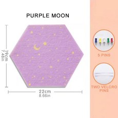 육각형 펠트 보드 타일 게시판 메모 코르크 자체 접착 핀 통지 메시지 벽 장식 스티커 디스플레이, [01] D