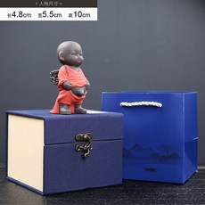 오줌싸개 소년 동상 장식품 조경 분수대 조각상 공원, 스몰-레드+선물 상자