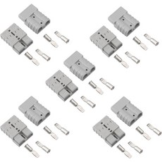 micrl 10PCS 배터리 퀵 커넥트디커넥트 키트 50amp 600V 6-8 게이지 케이블 커넥터 윈치 RV ATV 트레일러 태양계그레이용, 10PCS 6AWG No, Grey