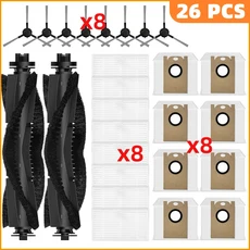 Teendow D10S / MAX 로봇 청소기 호환 메인 브러시 사이드 HEPA 필터 먼지봉투 교체용 액세서리 예비 부품, 05 SET G