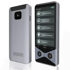 X49A-V9000 3.7인치 4G/WIFI/핫스팟 번역기 퀄컴 프로세서 RAM 1G+ROM16G 137개 언어 지원 5메가픽셀 HD 카, 01 Gray