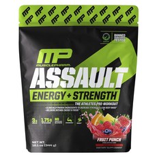 MUSCLEPHARM ASSAULT肌酸能量補充粉 水果賓治口味, 1個, 344g