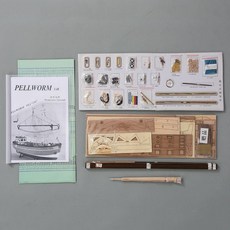 1/48 PELLWORM佩爾沃姆號漁船木製套材 DIY 拚裝帆船模型，精緻木質，體驗手作樂趣，重溫航海時代。, 1/48 PELLWORM 佩爾沃姆, 1個