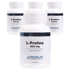 DOUGLAS LABORATORIES L-脯氨酸 500 毫克膠囊無麩質和無糖, 4個, 60 件