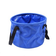 加厚摺疊水桶 戶外儲水桶 多用途便攜, 藍色, 10L