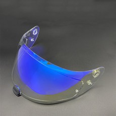 颱風騎士 適用HJ20M C70 IS17 FG17 FGST安全帽日夜通用電鍍鏡片 透明幻彩極光高透光多層膜, 1個, 極光藍