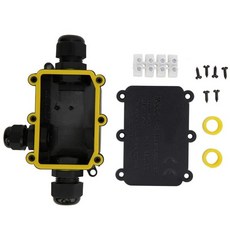 최대 5m 깊이의 수중 전기 연결을 위한 IP68 방수 플라스틱 정션 박스 T100 모델 450VAC 24A 정격 UL94V 2 소재 512mm 케이블 장착 가능