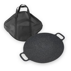 아트박스/위드마켓 캠핑하우즈 코팅 그리들 30cm 가방포함 바베큐불판, 1개, 상세페이지 참조
