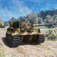 아카데미과학 1/72 독일 티거-l 후기형 프라모델 13431, 1개