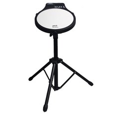 ENO 이노뮤직 디지털 드럼 패드 EMD-40 10인치 메트로놈 내장, 1개, 흰색 스탠드포함