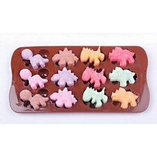 矽膠恐龍造型蛋糕巧克力模具 冰塊、果凍、手工皂適用, 詳見包裝, 詳見包裝