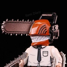 체인소맨 레고 피규어 세트 전기톱맨 미니피규어 블럭 애니메이션 굿즈 모음 브릭 호환 덴지, 4.5CM, 3 XP506