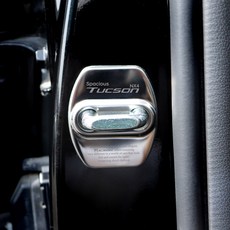 DC 디올뉴투싼 NX4 크롬 도어 체커 스트라이커 레터링 호환 몰딩, 블루(1P)