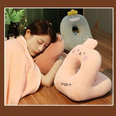 부드러운 푹신한 모찌 바디 필로우 낮잠 베개 hun*180dx, 레빗연핑크, 레빗연핑크