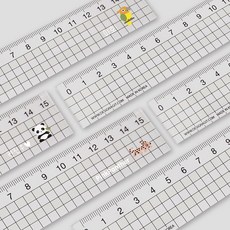 디자인아지트 네임 투명자 15cm 환경보호 필기구 학생선물, 환경보호02, 한글23