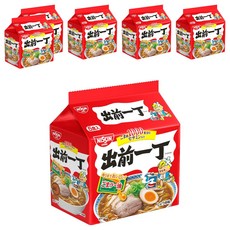 NISSIN 日清 外送日程5食包 醬油口味, 6個