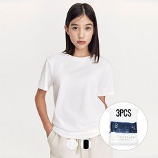 지오다노 주니어 03245801 루즈핏 레이어드 반팔티 공용 3PCS