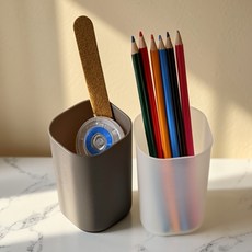 인기픽 펜트레이 문구꽂이, 화이트